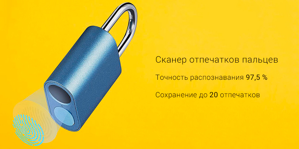 Умный замок Xiaomi Noc Loc Smart Fingerprint Padlock